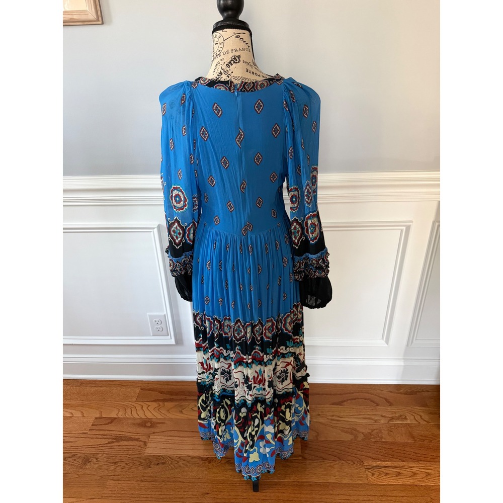 Farm Rio Anika Tiles Blue Maxi Dress - Picture 10 of 16